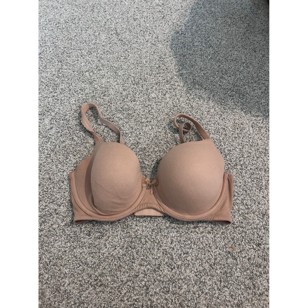 Victoria's Secret Body by Victoria Lined Demi Bra Tan Nude 36D Underwire 70817